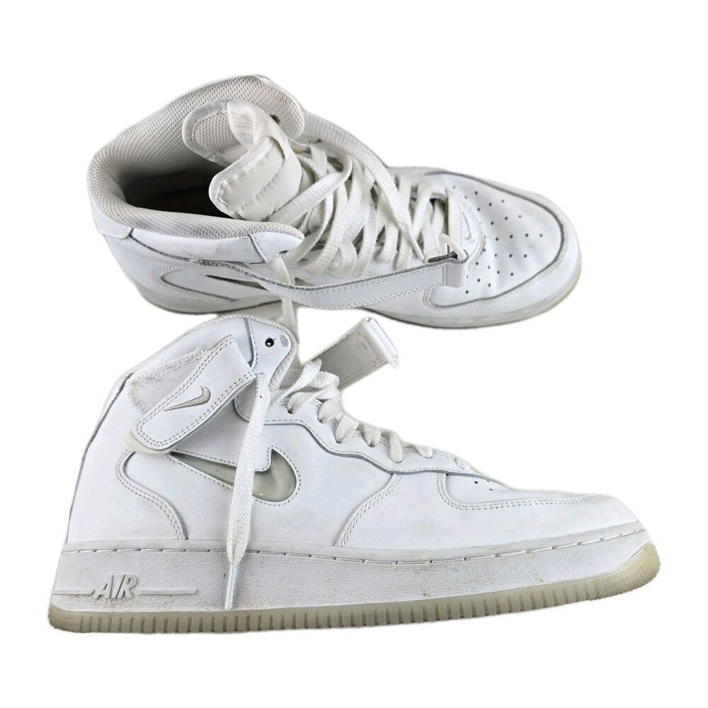 Nike Air Force 1 Mid 07 Color Of The Month Mens 11 White Summit Basketball Shoes